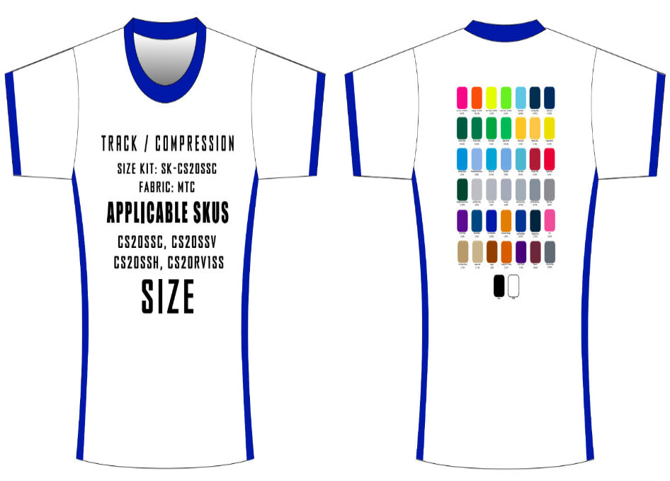 Short Sleeve Compression Size Samples