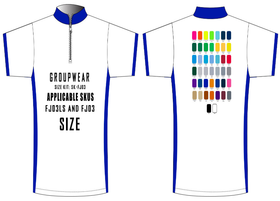 Fishing Shirt Size Samples