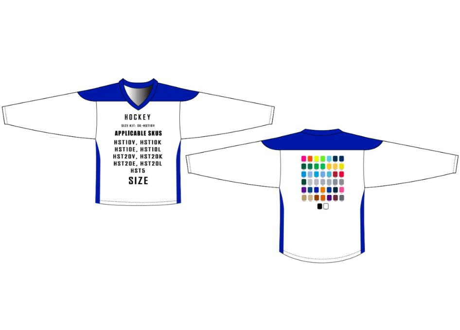 Hockey Jersey Size Samples