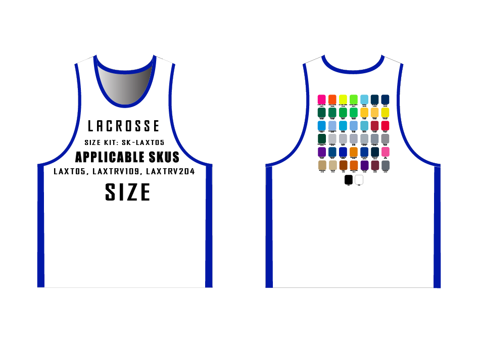 Lacrosse Pinnie Size Samples