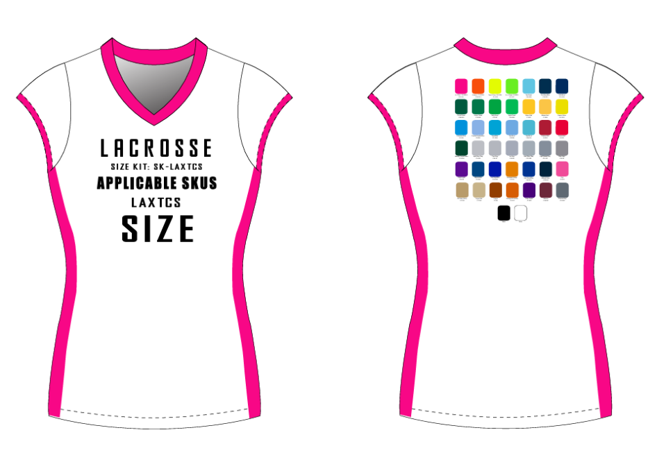 Cap Sleeve Lacrosse Jersey Size Samples