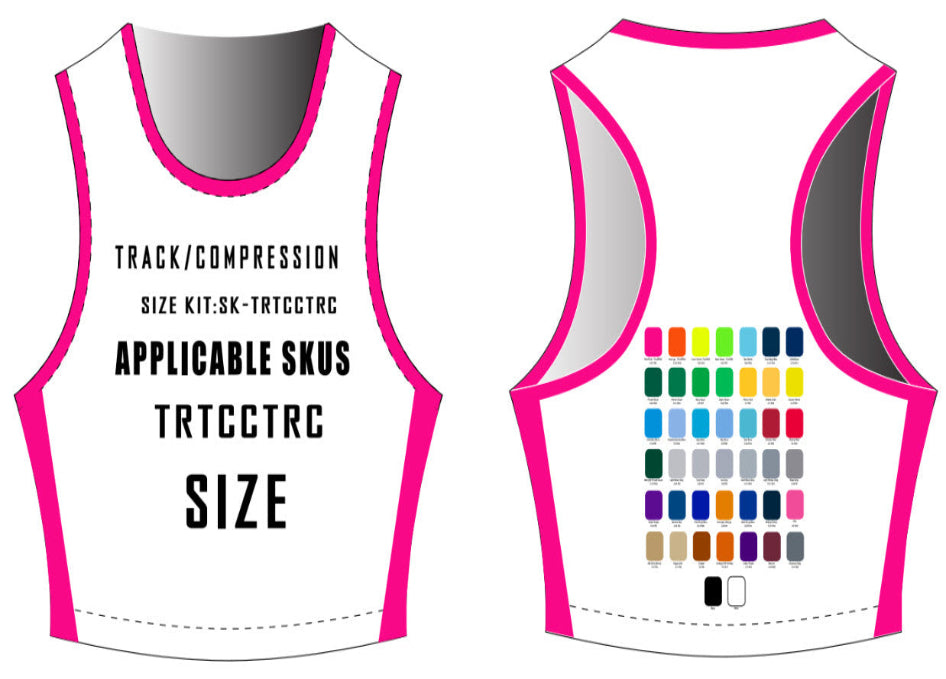 Racerback Crop Top Compression Size Samples