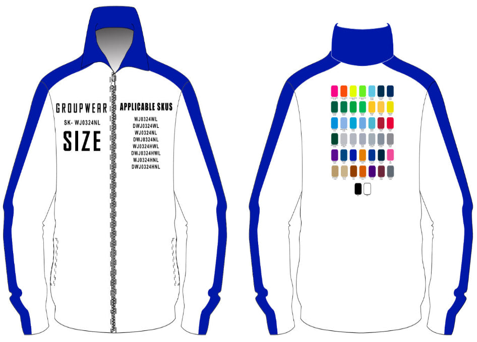 Wind Resist Jacket Size Samples