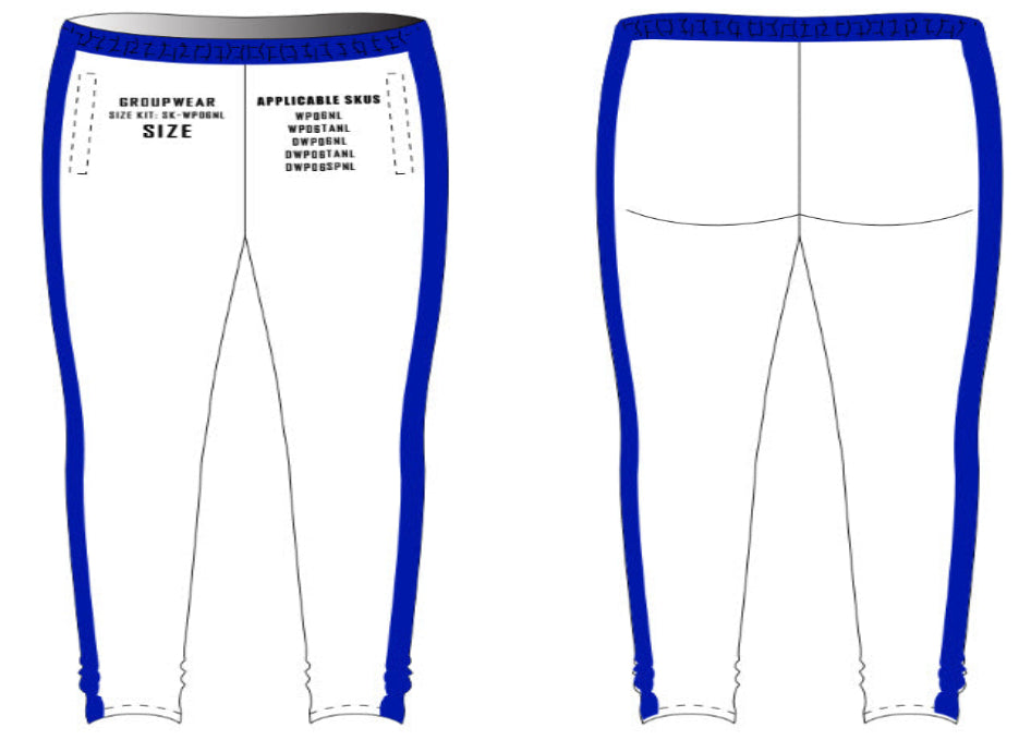 Tapered Brushed Warmup Pants Size Samples