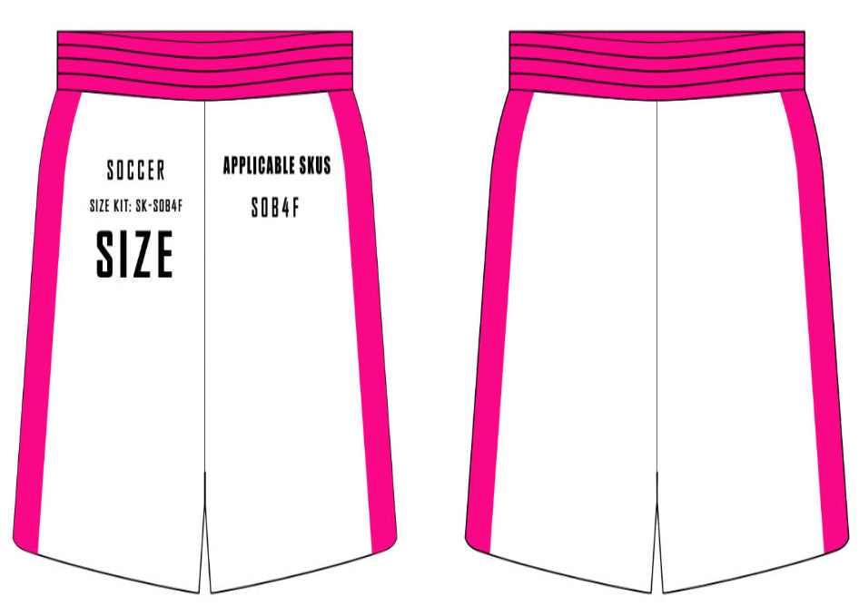 Individual Soccer Shorts 4" Inseam (Female Only) Size Sample