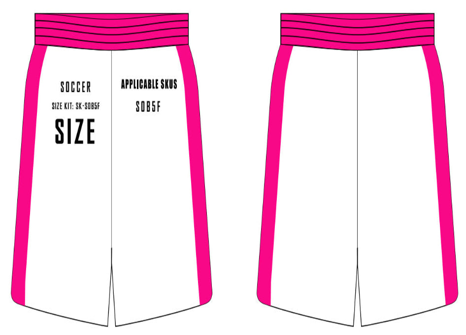 Individual Soccer Shorts 5" Inseam (Female) Size Sample