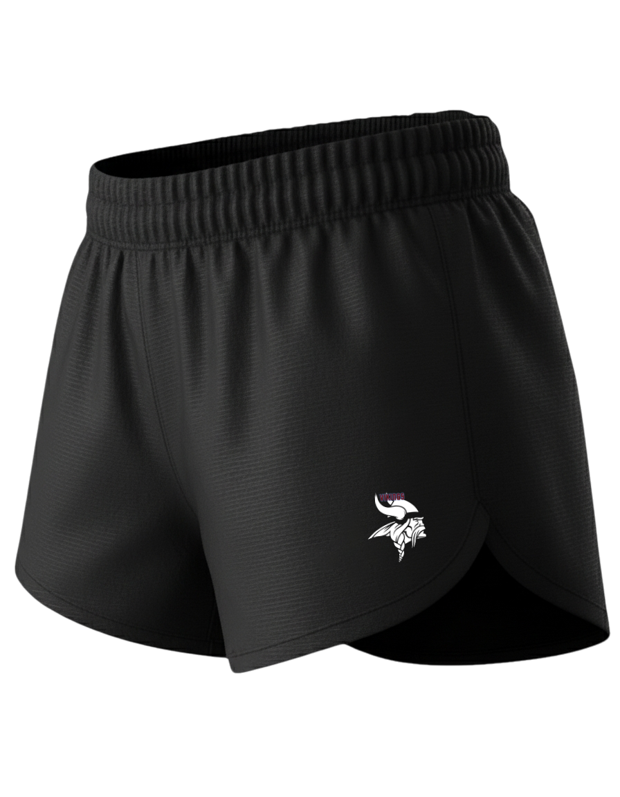 Dyed Track Split Shorts with Liner