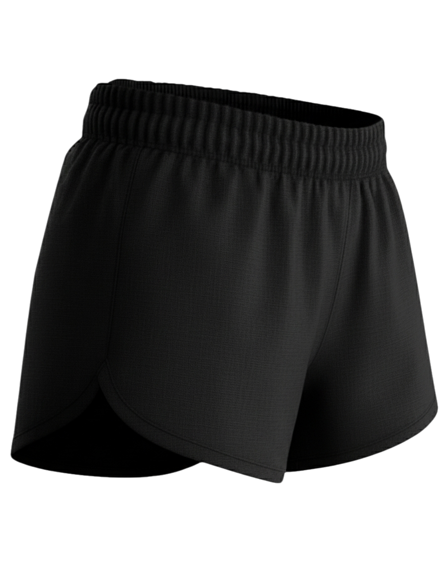 Dyed Track Split Shorts with Liner