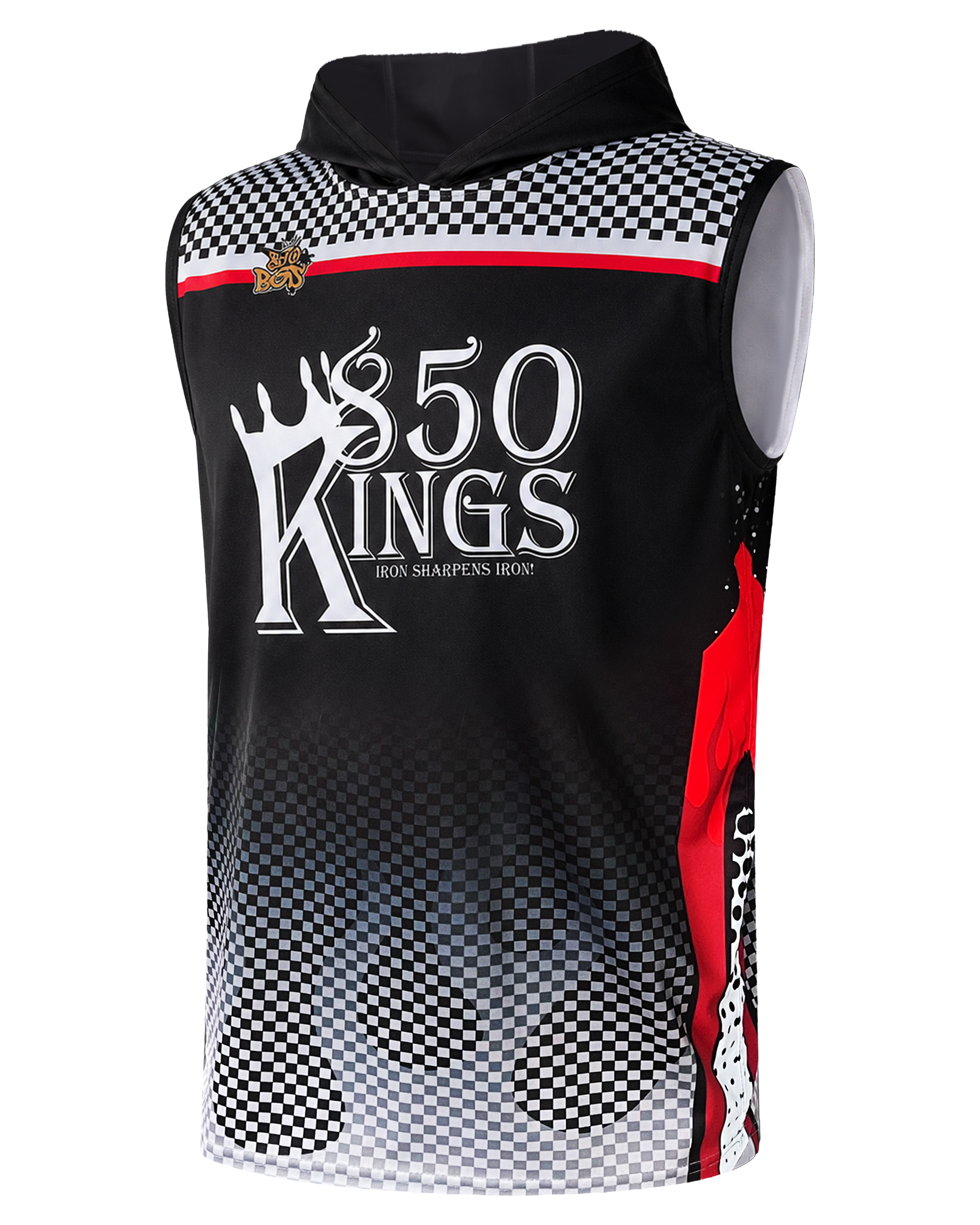 Sleeveless Tee with Hood