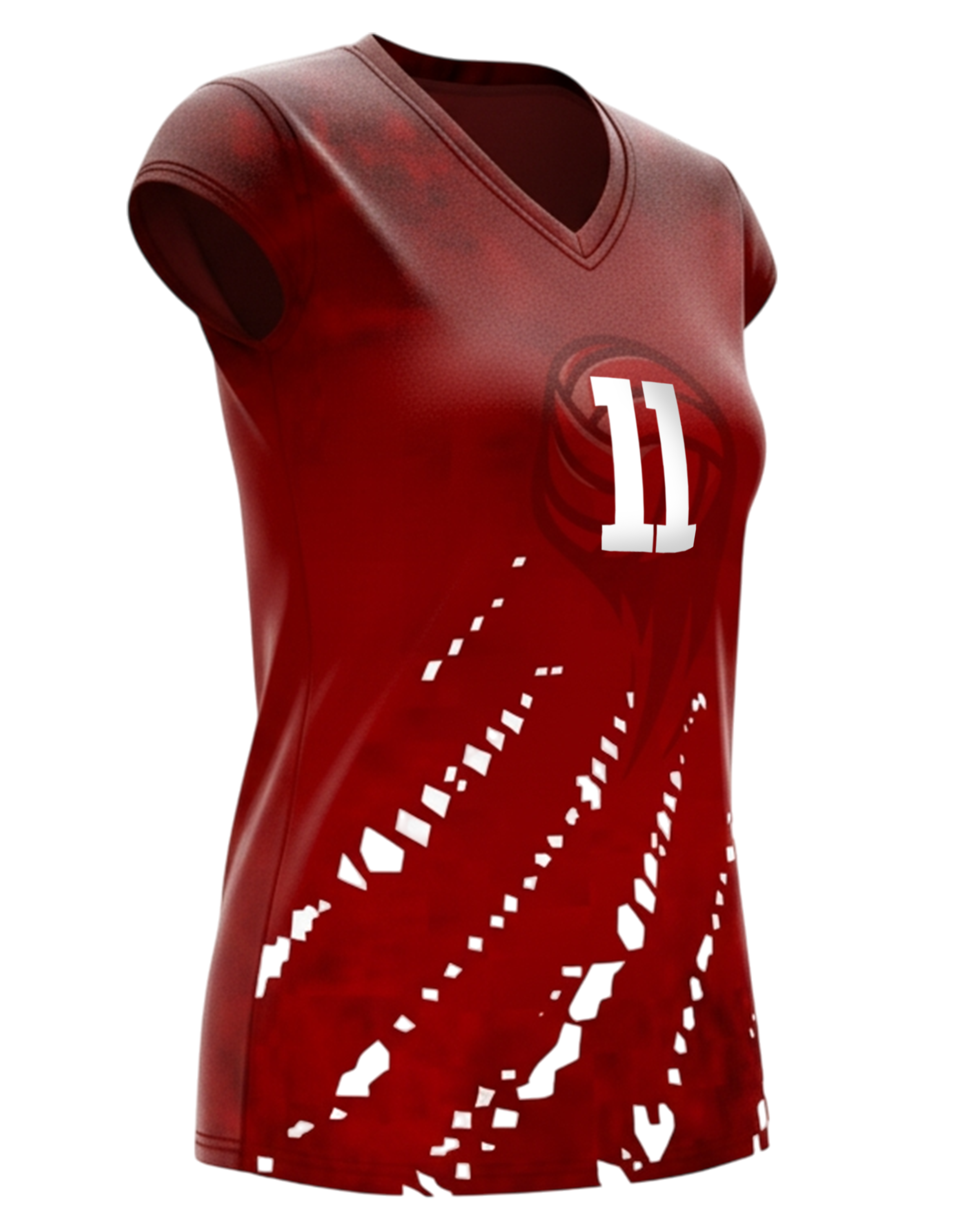 Cap-Sleeve Stretch Volleyball Jersey