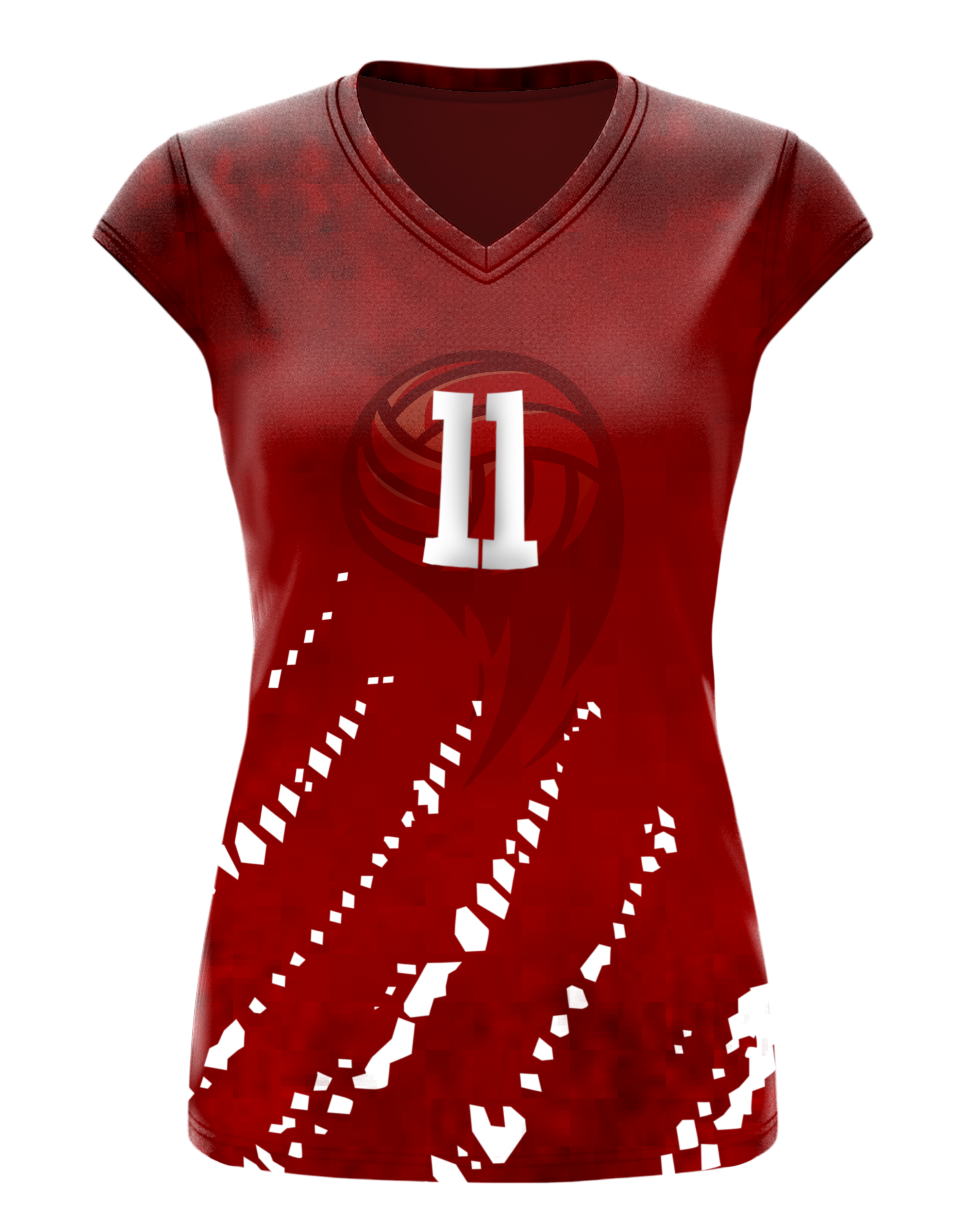 Cap-Sleeve Stretch Volleyball Jersey