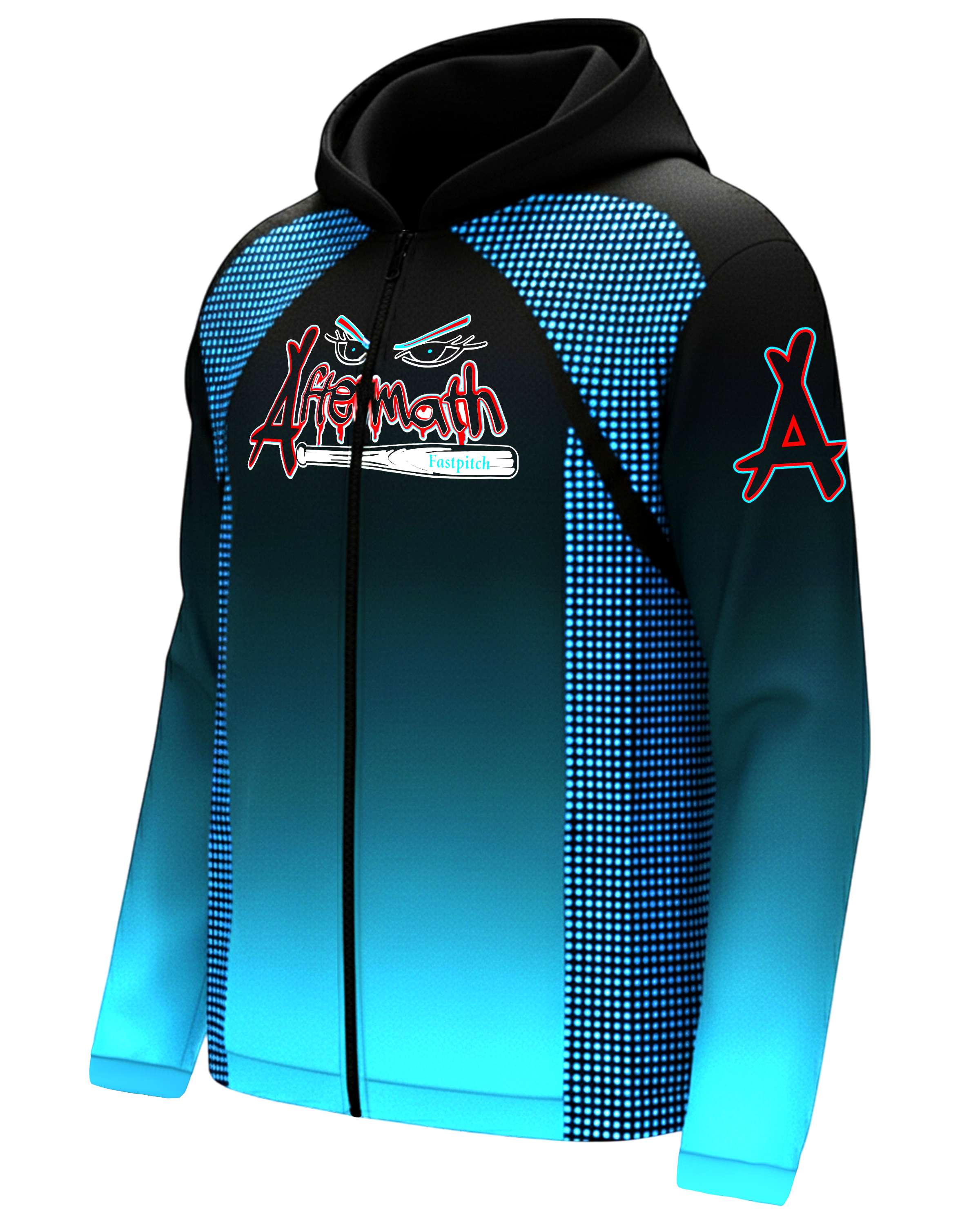 Sublimation Hooded Brushed Jacket