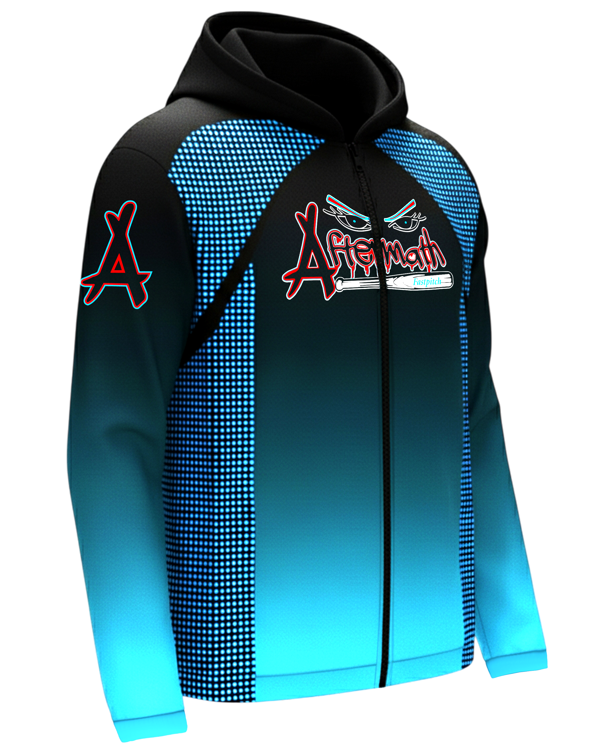 Sublimation Hooded Brushed Jacket