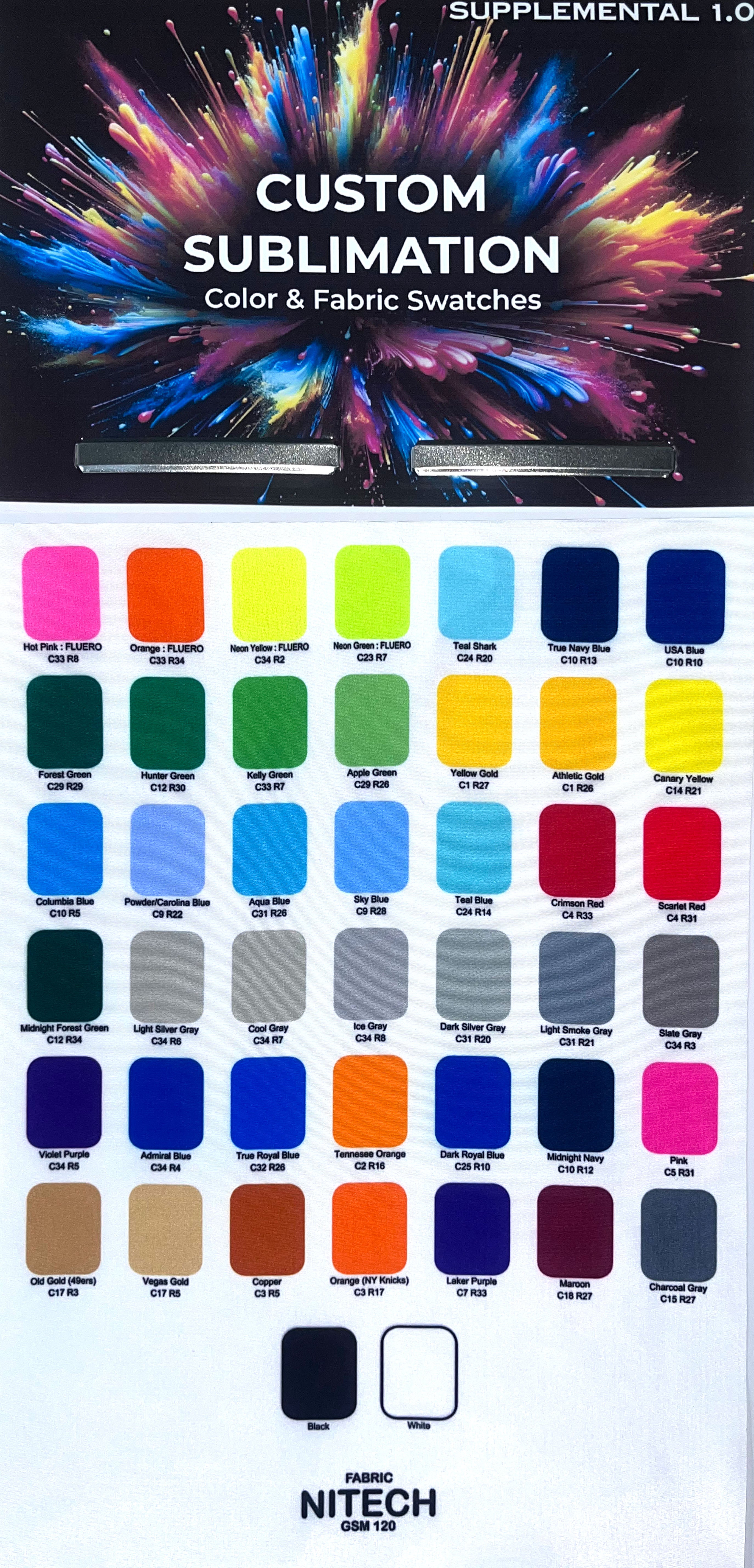 Supplemental Fabric Book with Primary Colors