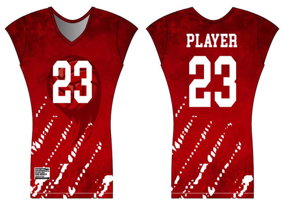 Cap-Sleeve Stretch Volleyball Jersey